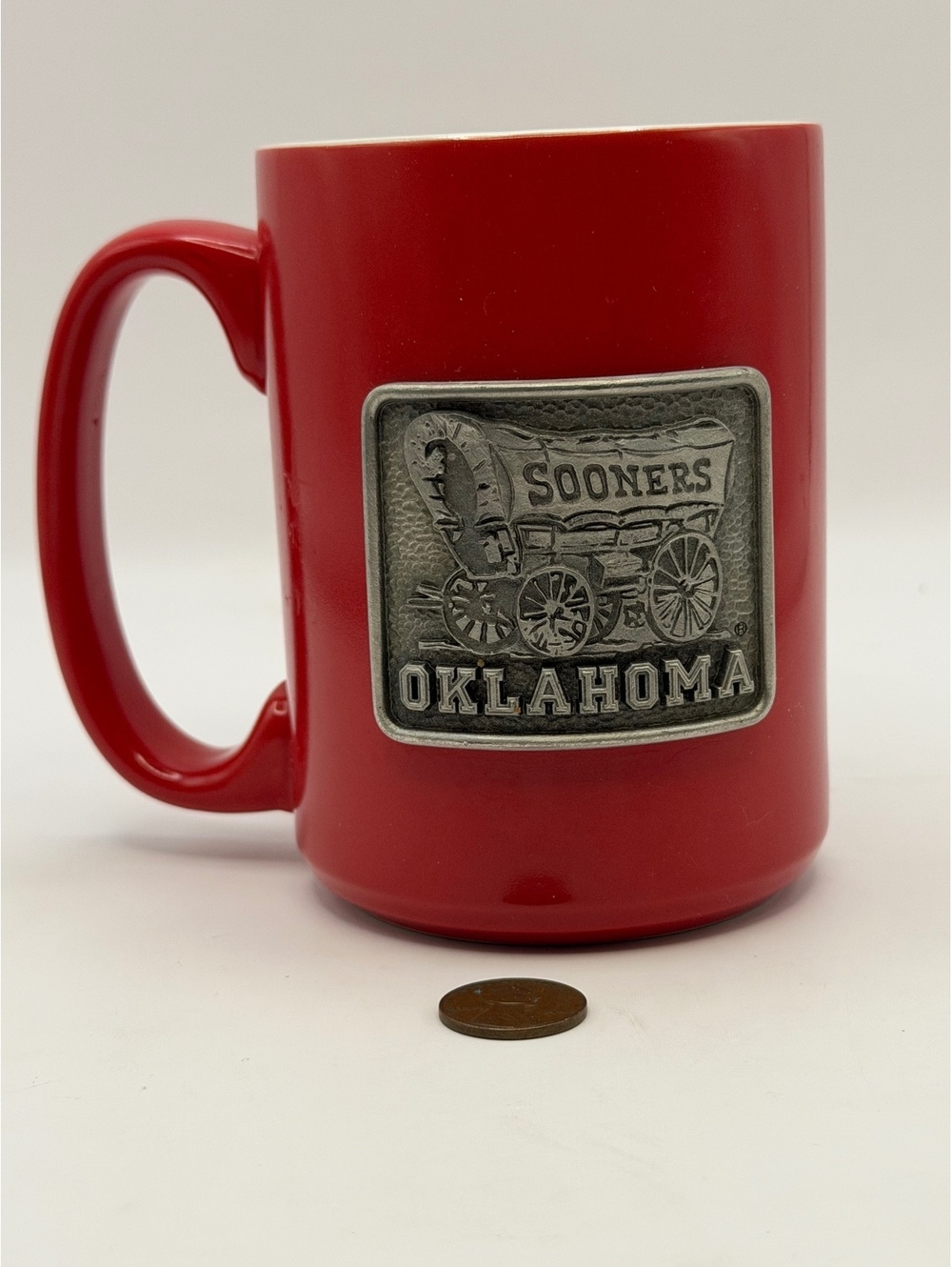 Oklahoma Sooners red mug